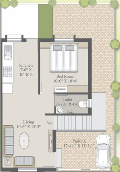 1 BHK House/Villa in Earth Ratna Heaven in Dabhoi Road, Vadodara - Image 588387