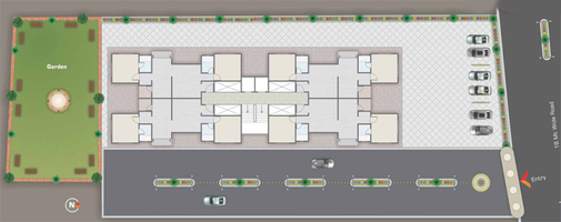 Master Plan of Matrix City Point in Bhayli Road, Vadodara - Image 70724