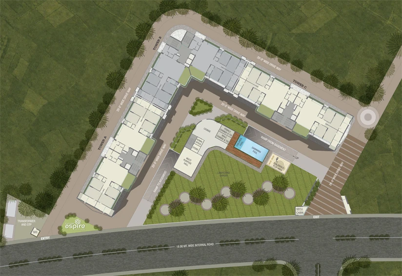 Master Plan of Neptune Green Woods Aspire in Alkapuri, Vadodara - Image 70529