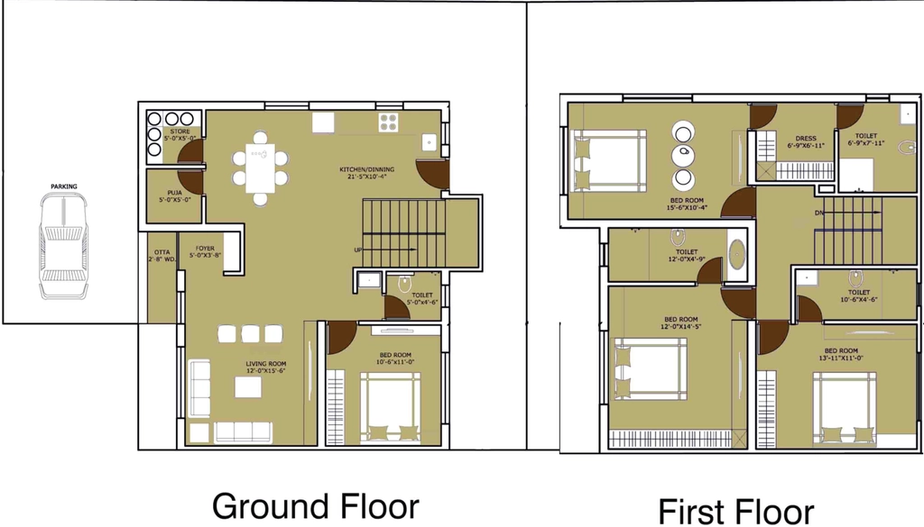 4 BHK Flat in Pacifica Casa Lake Side in Old Padra Road, Vadodara - Image 853159