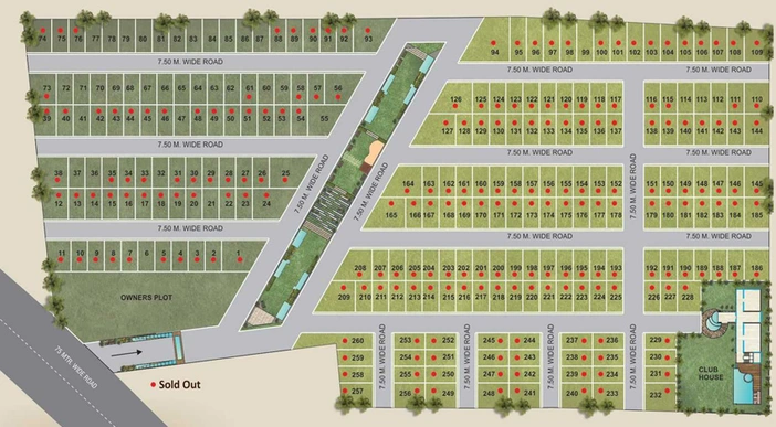 Master Plan of Roasedale County in Makarpura, Vadodara - Image 71143