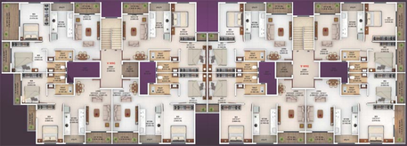 Floor Plan of Jaap Bhoomi Imperia in Pathardi Phata, Nashik - Image 69899
