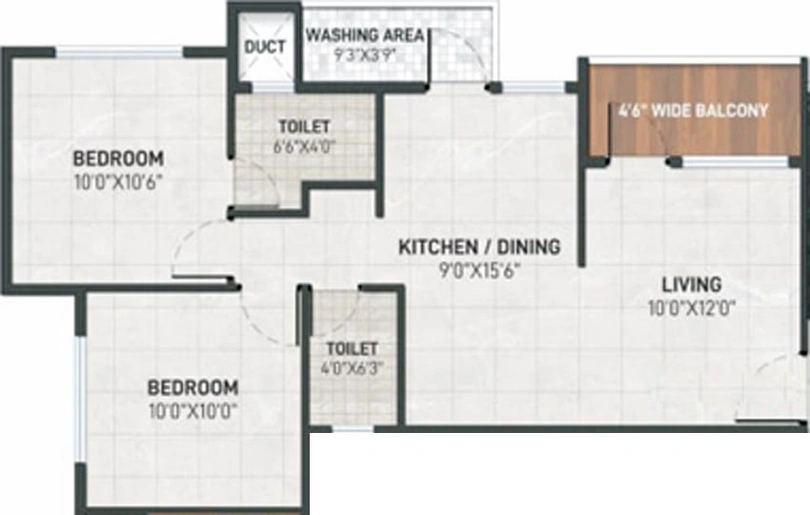 2 BHK Flat in Sudhir Greenlands Ganesha in Panchavati, Nashik - Image 591243