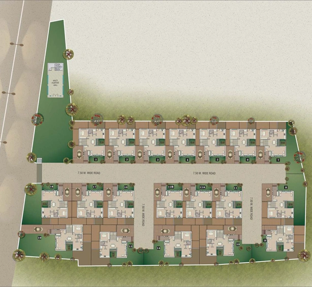 Master Plan of Taksh Villa in Ankhol, Vadodara - Image 71311