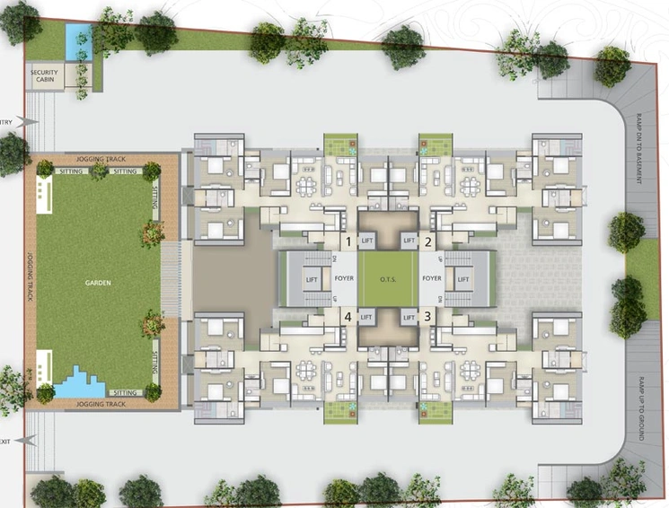 Master Plan of Ratnaakar Caledonia in Satellite, Ahmedabad - Image 73441