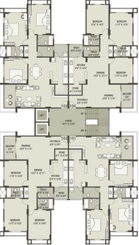 Floor Plan of Nishant Ratnaakar 4 in Satellite, Ahmedabad - Image 73414