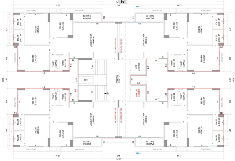 Floor Plan of Shanti Priyam in Pal, Surat - Image 71466