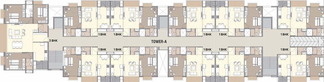 Floor Plan of Everest Dignity 3 in Bhayli Road, Vadodara - Image 70672
