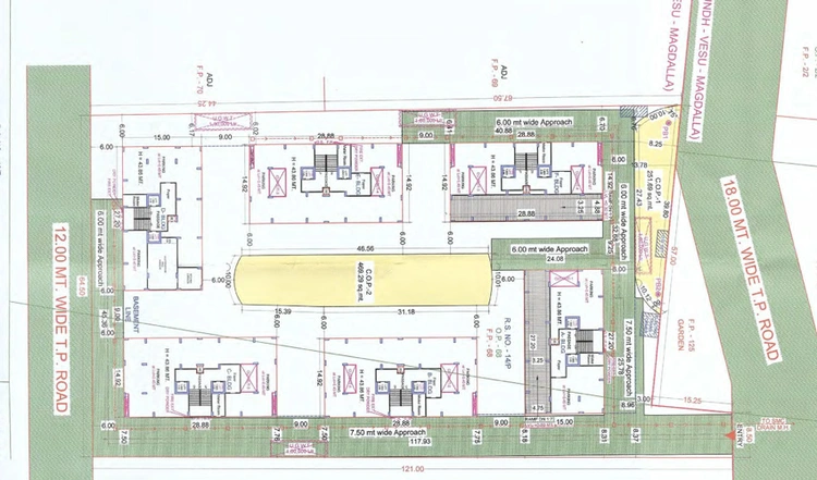 Master Plan of Raghuvir Spelito in Vesu, Surat - Image 70537