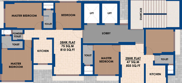 Floor Plan of Chaitanya Nishigandh in Matunga West, Mumbai - Image 23430