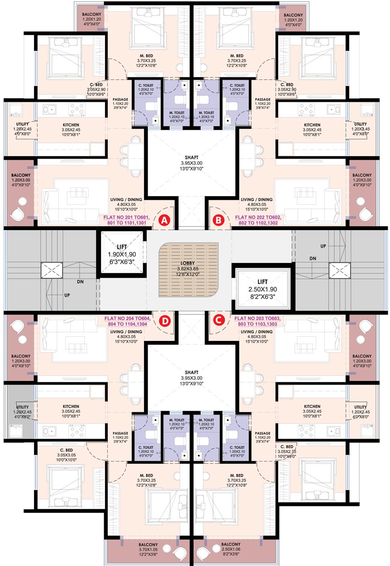Floor Plan of Shree Mateshwari Aangan in Chehdi, Nashik - Image 72574