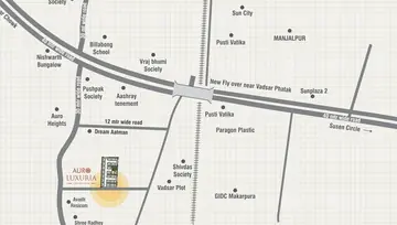 Location of Shreeji Auro Luxuria - Image 71089