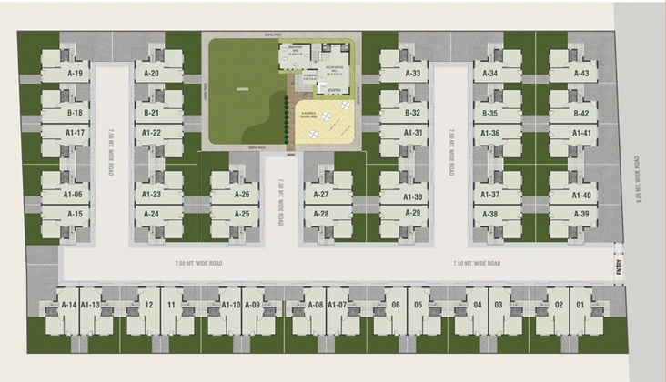Master Plan of Shreeji Auro Luxuria in Kalali, Vadodara - Image 71090