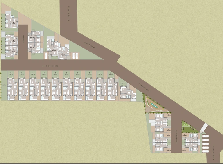 Master Plan of Shreeji Auro Paradise in Tarsali, Vadodara - Image 71246