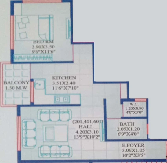 1 BHK Flat in Aniket Gokul Heights in Panchavati, Nashik - Image 591230