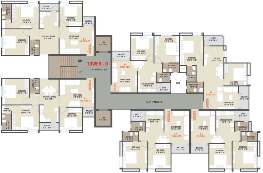 Floor Plan of Shreeji Auro Prime in Bill, Vadodara - Image 70937