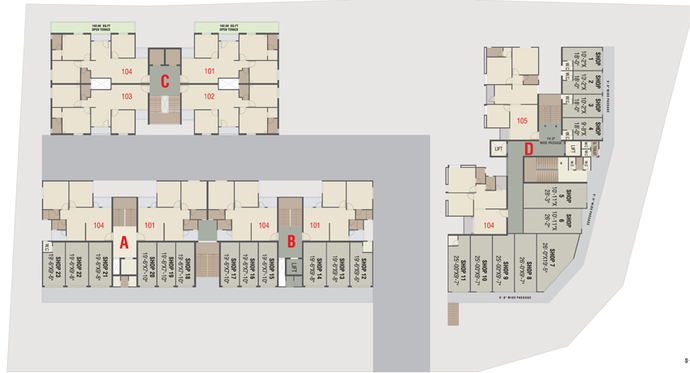 Master Plan of Shreeji Auro Prime in Bill, Vadodara - Image 70938