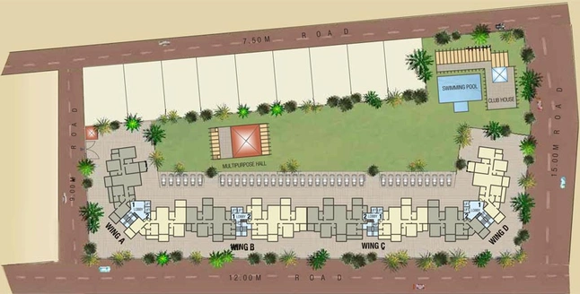Master Plan of Anmol Nayantara Empire in Parijat Nagar, Nashik - Image 72364