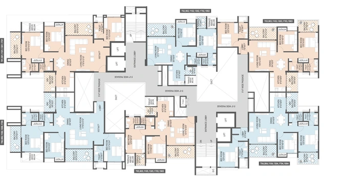 Floor Plan of Yashada Vantage 21 in Pimple Saudagar, Pune - Image 9498