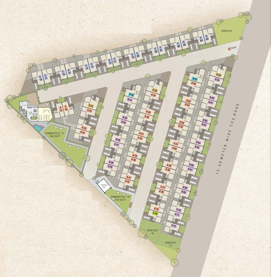 Master Plan of Shreeji Auro Vivaanta in Bill, Vadodara - Image 70948