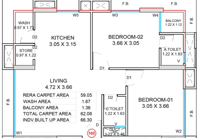 2 BHK Flat in Shree99 Shukan River in Variav, Surat - Image 589882