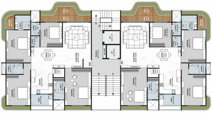 Floor Plan of Veer Swastik Sky in Pal Gam, Surat - Image 71560