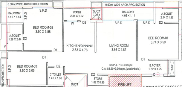 3 BHK Flat in Splendora Santorini in Pal Gam, Surat - Image 588822