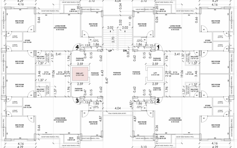 Floor Plan of Vaibhav Prince Elysium in Dabholi, Surat - Image 71105