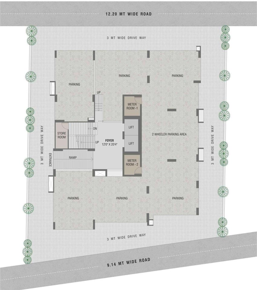 Master Plan of Swara Sky Ville in Navrangpura, Ahmedabad - Image 73471
