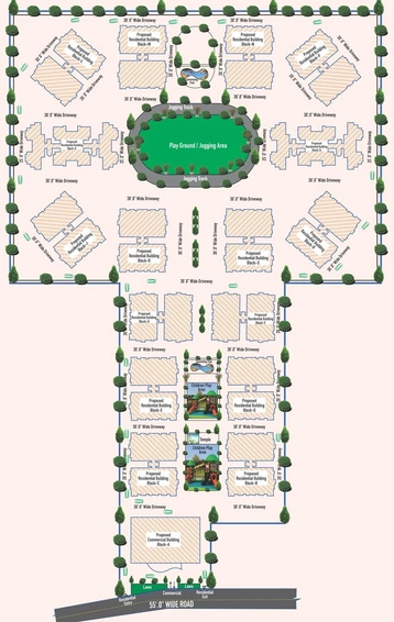 Master Plan of SCPL Majestic City in Danapur, Patna - Image 74332