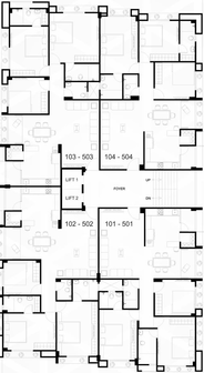 Floor Plan of Swara Sapphire in Ambawadi, Ahmedabad - Image 73274