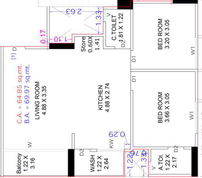 2 BHK Flat in Harikrushna Sakar in Mota Varachha, Surat - Image 587152