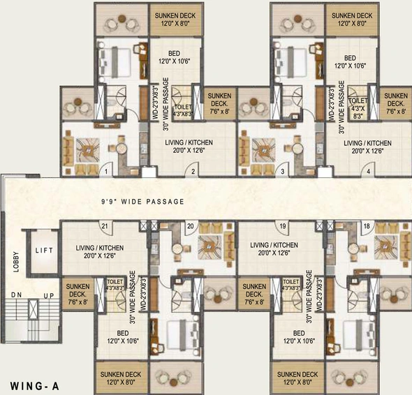 Floor Plan of Joy Callista in Andheri East, Mumbai - Image 23656
