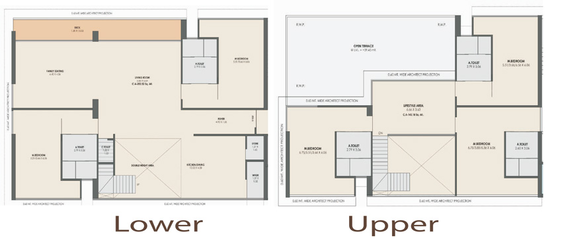 4 BHK Penthouse in Green Kalp Residency in Vesu, Surat - Image 589760