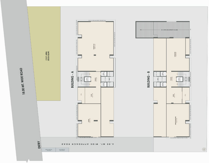 Master Plan of Green Kalp Residency in Vesu, Surat - Image 71606