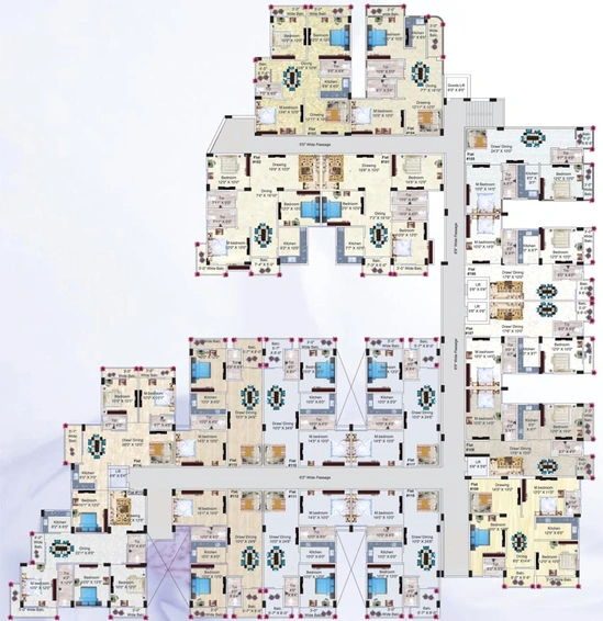 Floor Plan of Anshul The 7 Planet in Mithapur, Patna - Image 74687