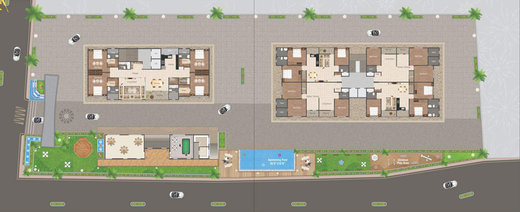 Master Plan of Petal Aster in Bhayli Road, Vadodara - Image 70154