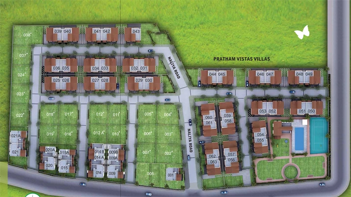 Master Plan of Pratham Meadows in Bhayli Road, Vadodara - Image 70817