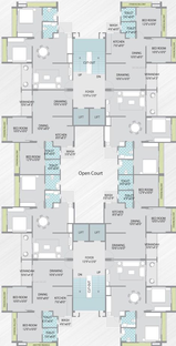 Floor Plan of Dharmadev Neelkanth Elegance in Satellite, Ahmedabad - Image 73403