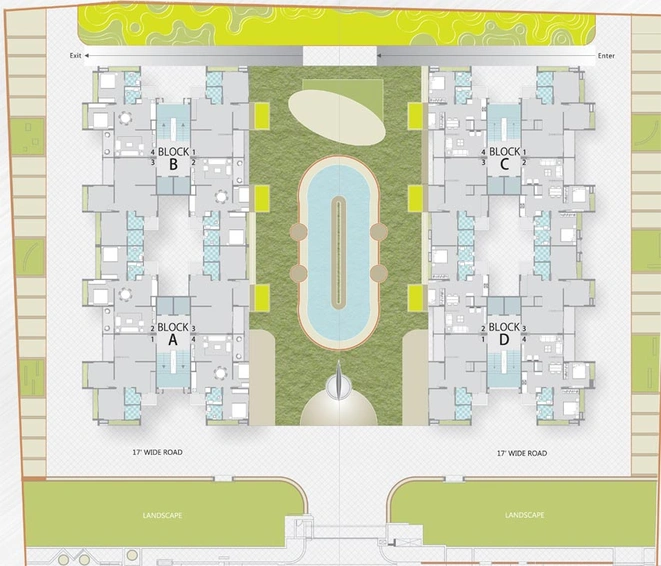 Master Plan of Dharmadev Neelkanth Elegance in Satellite, Ahmedabad - Image 73404