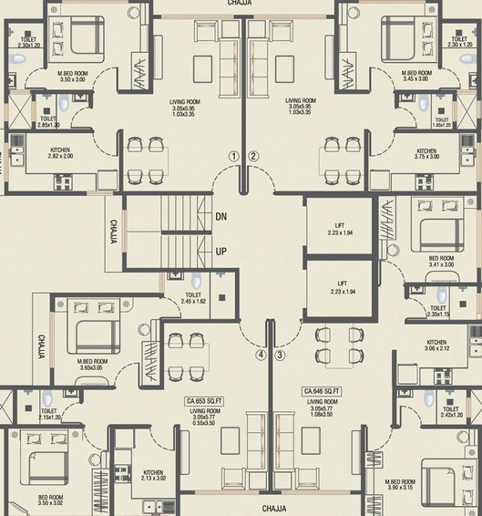Floor Plan of Lakshmi Shantadurga in Dadar East, Mumbai - Image 23752