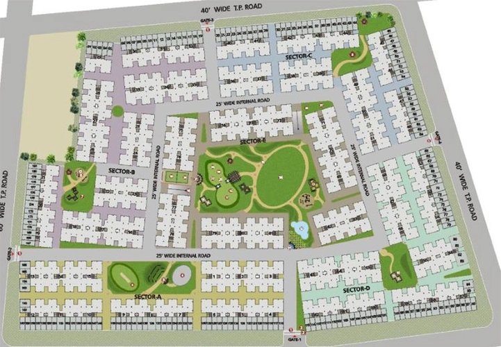 Master Plan of Dharmadev Swaminarayan Park in Nava Naroda, Ahmedabad - Image 72011
