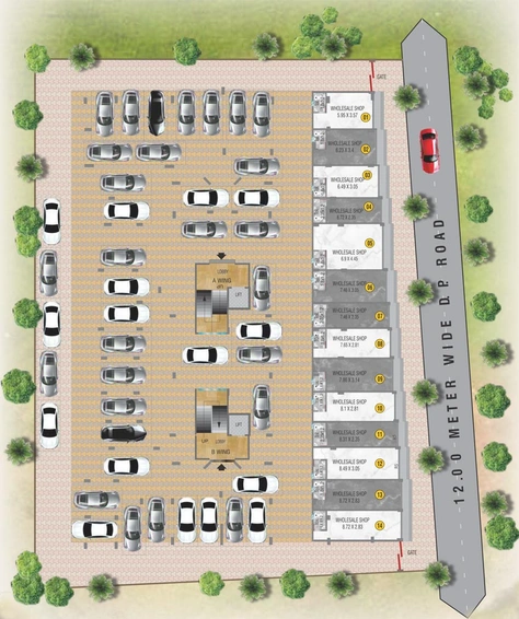 Master Plan of Rishi Laxmi Coutyard in Dasak, Nashik - Image 72466