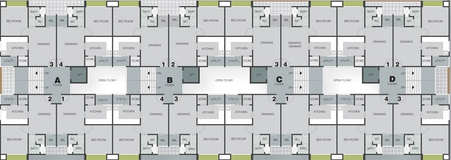 Floor Plan of Dharmadev Swaminarayan Park 4 in Vasna, Ahmedabad - Image 73209