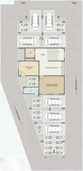 Master Plan of Shrihari The Roseberry in Pathardi Phata, Nashik - Image 72351