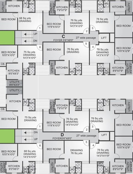 Floor Plan of Dharmadev Swaminarayan Park 6 in Narol, Ahmedabad - Image 72926
