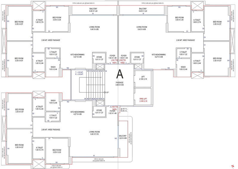 Floor Plan of MJ Pratishtha Luxuria in Mota Varachha, Surat - Image 70785