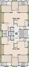 Floor Plan of Shaligram Luxuria in Ambli, Ahmedabad - Image 70177