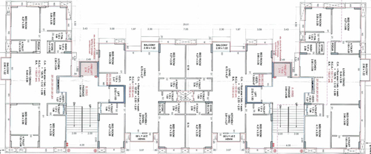 Floor Plan of Shivam Shubham Sky in Pal, Surat - Image 71474