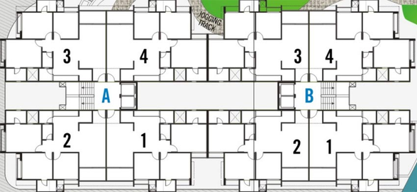 Floor Plan of Rushabhdev Sharan Sapphire in Motera, Ahmedabad - Image 71855